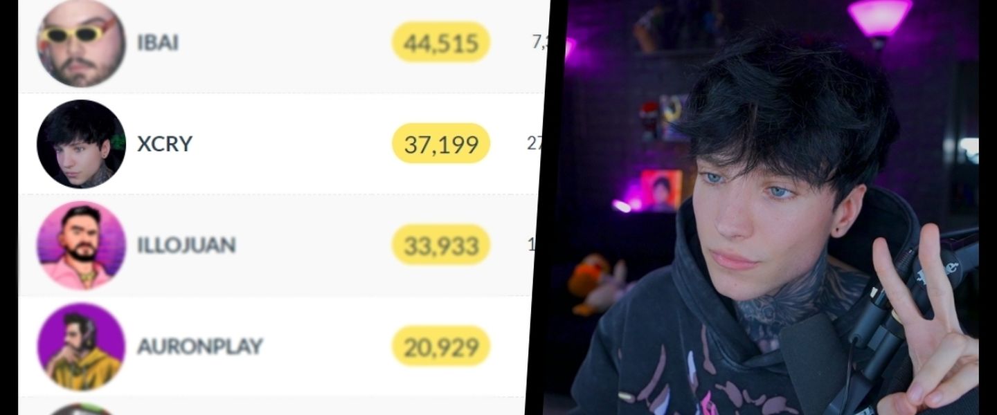 xCry amenaza el top 1 de Twitch
