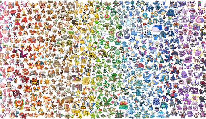Cientos y cientos de Pokémon