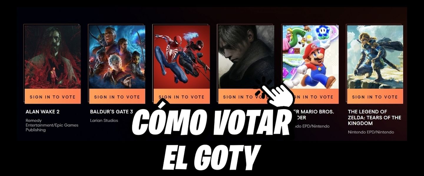 Cómo votar los GOTY 2023