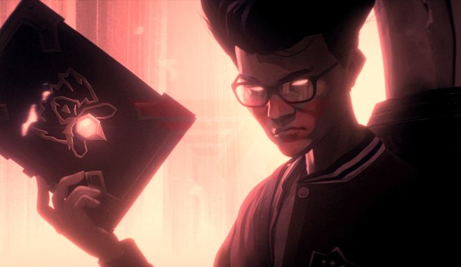 Faker, durante una cinemática convertido en Ryze