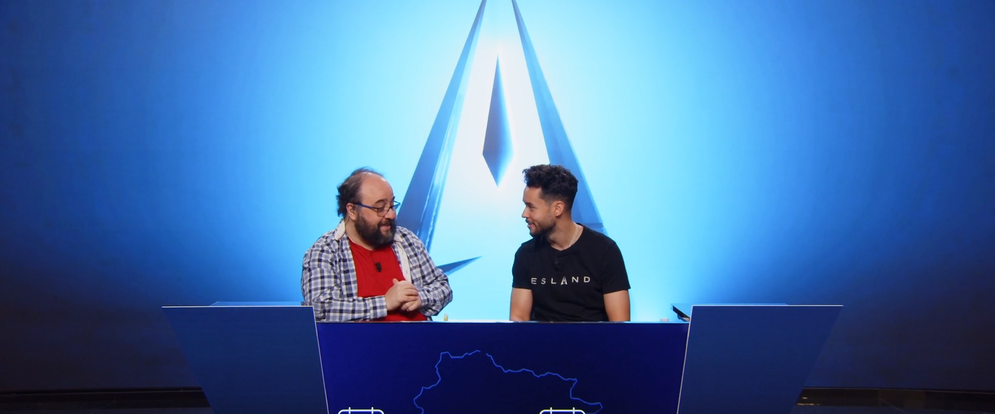 TheGrefg y Polispol presentando los ESLAND