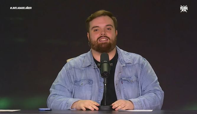 Ibai durante la presentación de la Velada 4