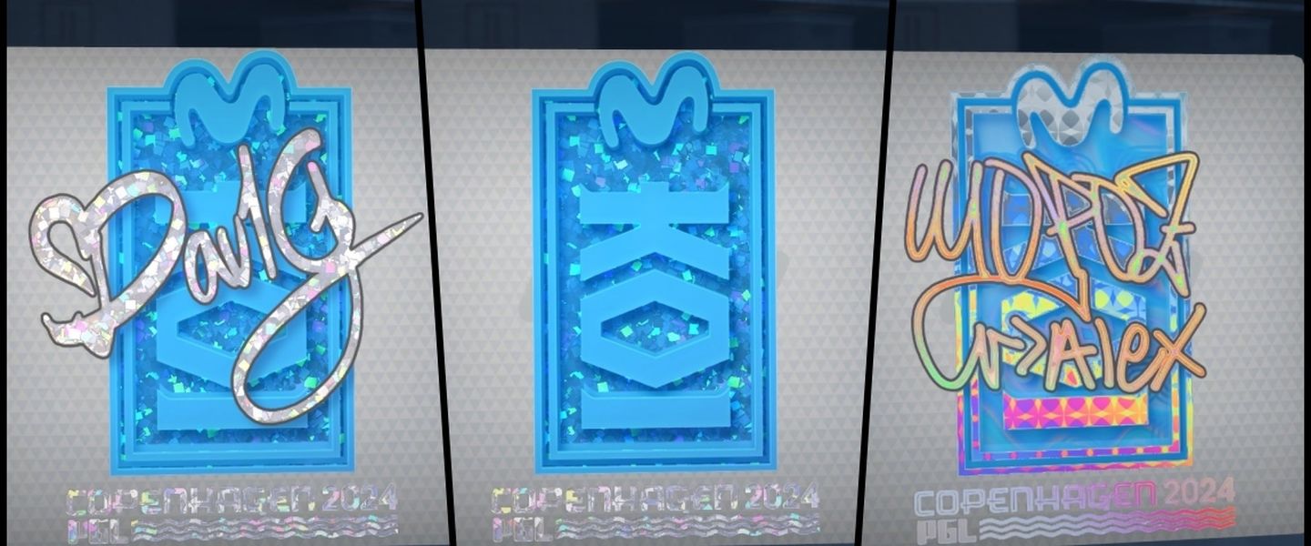 Así son los stickers y firmas de Major de Movistar KOI en CS2