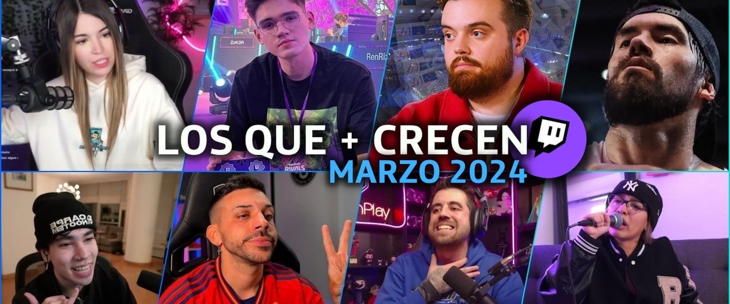 Los 10 canales de Twitch que más han crecido en marzo de 2024