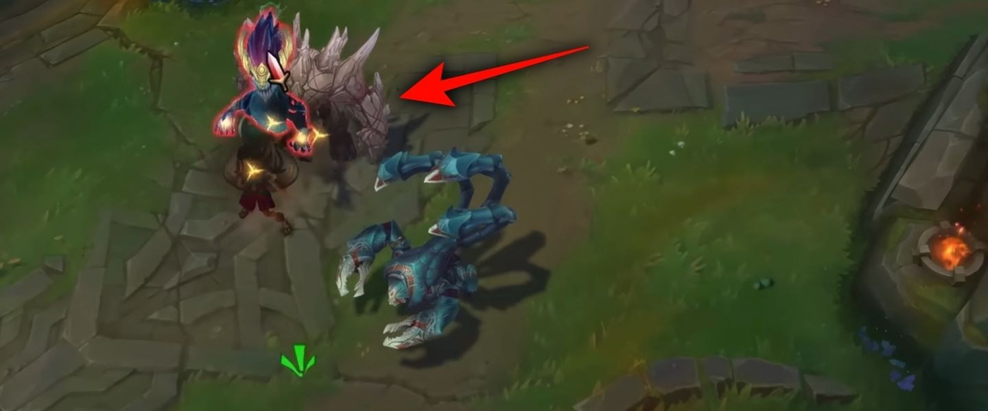 Malphite se cuela en el tráiler de Skarner con su nuevo aspecto