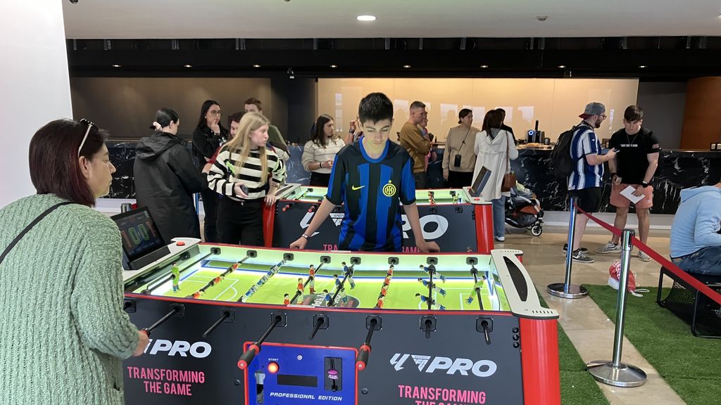 El futbolín no faltó a la cita.