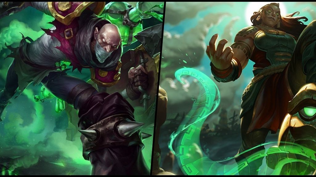 Singed + Illaoi (Top 1 un 23.7% en 2000 partidas y 67.2% de top 4)