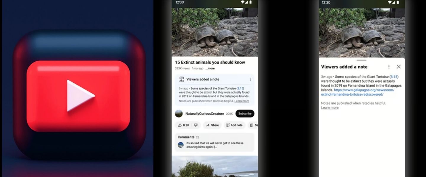 Las conocidas notas de X (Twitter) llegan a YouTube