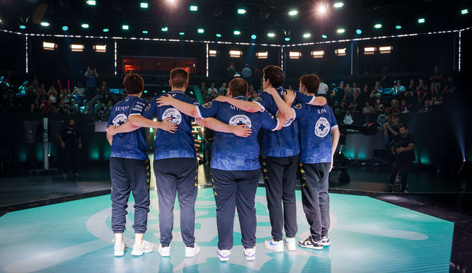 MAD Lions KOI tras ganar a G2 en la primera ronda de las finales