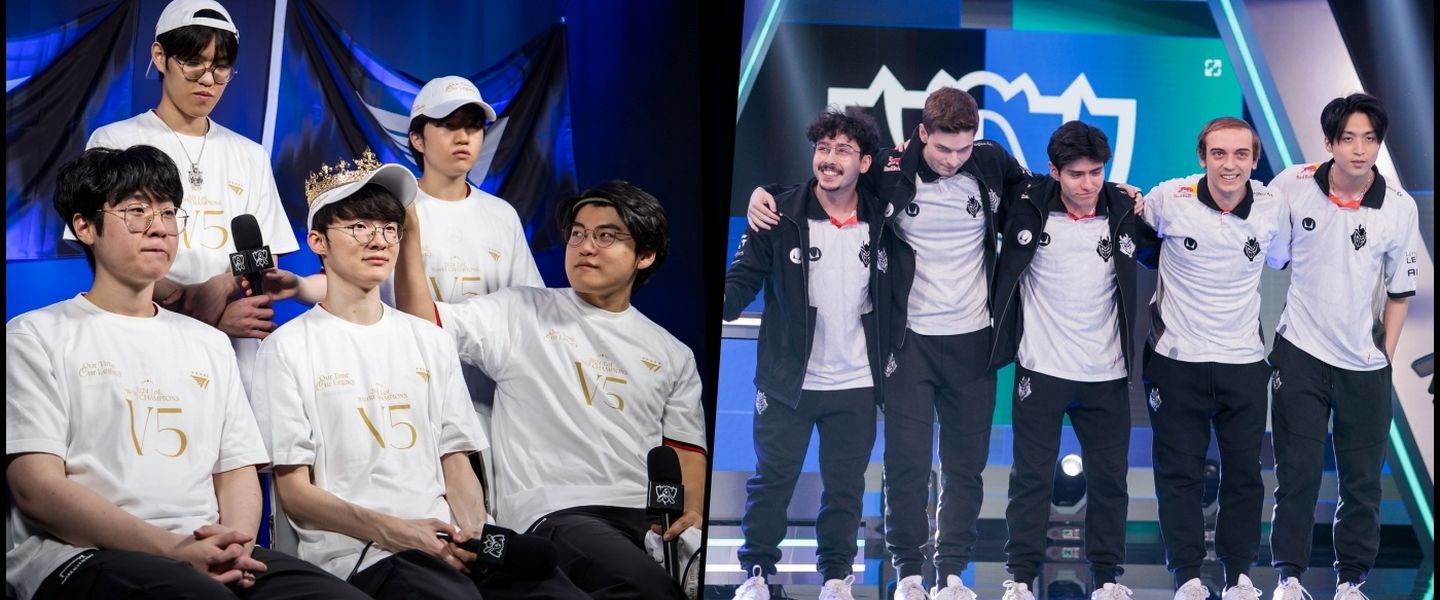 T1 y G2 Esports cambiaron su plantilla para 2025 y rompen un dato histórico en lolesports