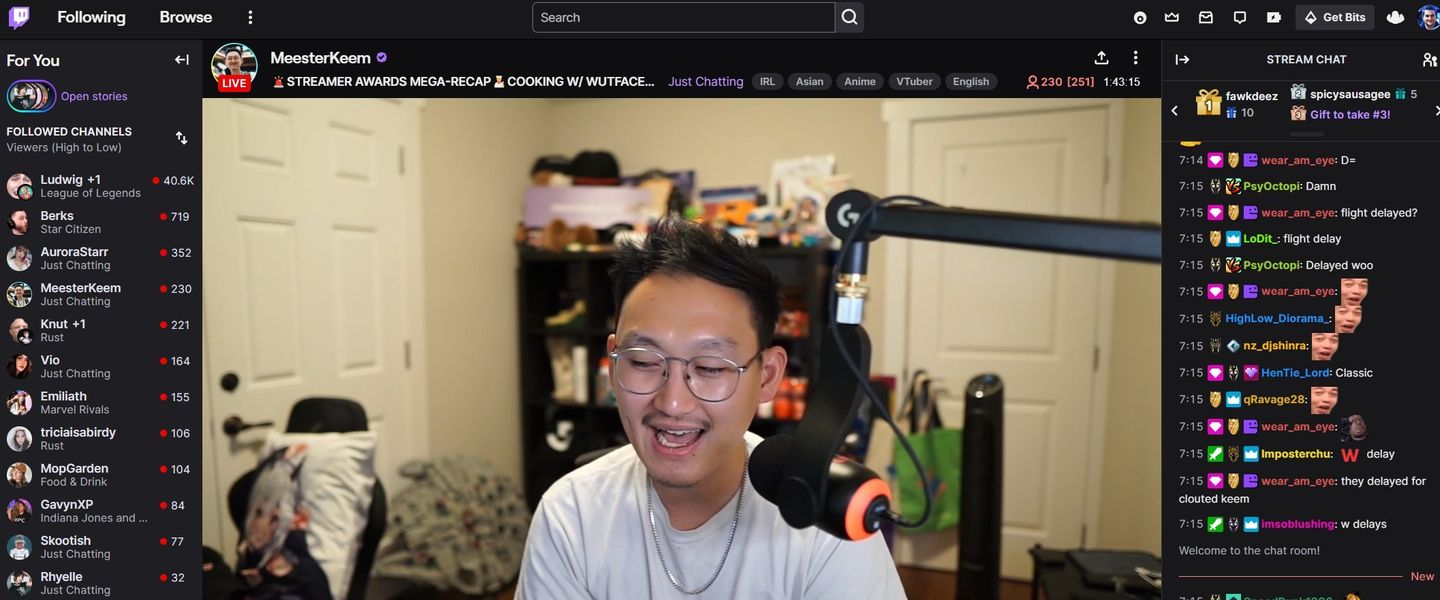 La nueva interfaz de Twitch con los cambios