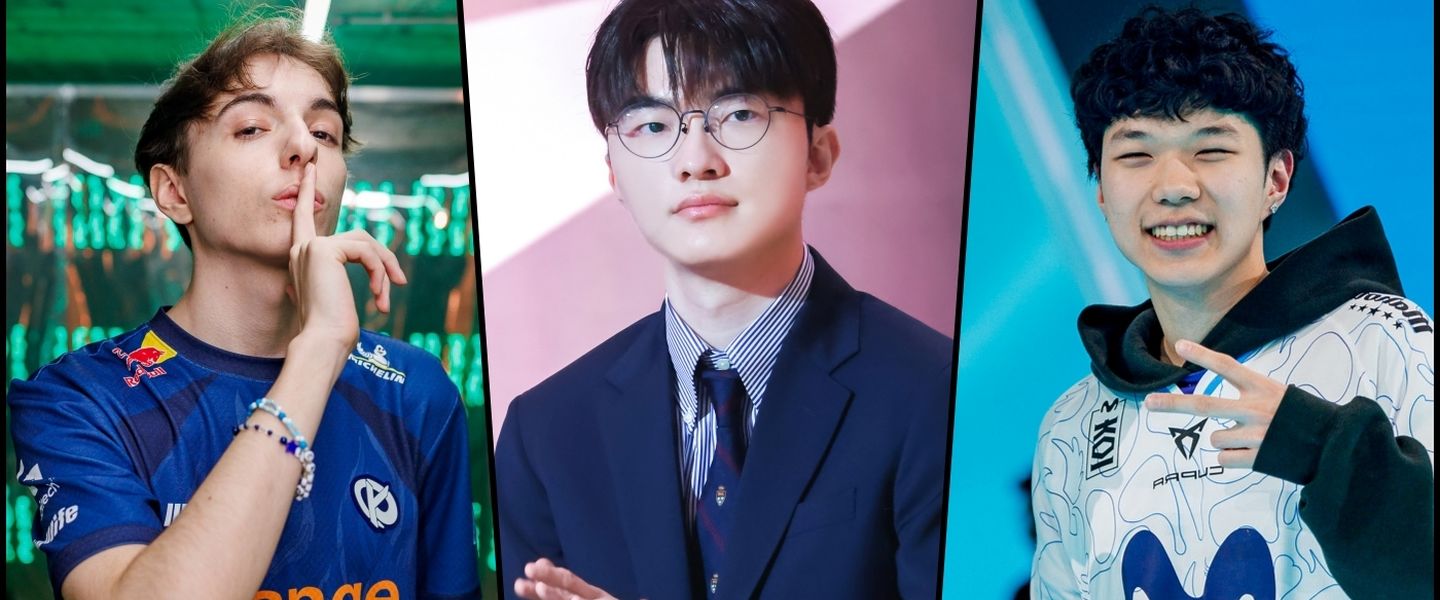 Caliste, Faker y Jojopyun: estrellas de sus respectivos equipos, KC, T1 y KOI