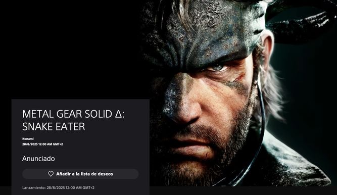 Ficha de producto en la PlayStation Store