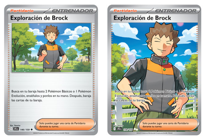 Cartas exploración de Brock