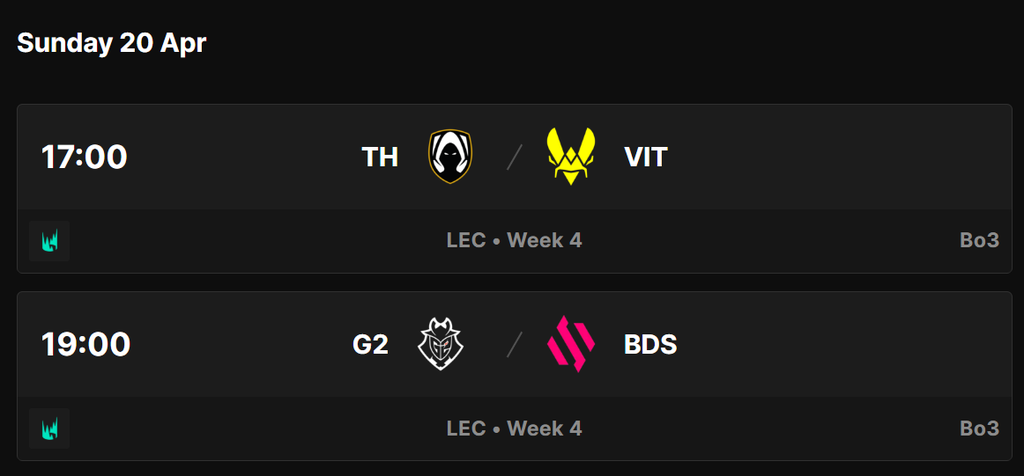 Domingo 20 de abril | Jornada 4 (Bo3)