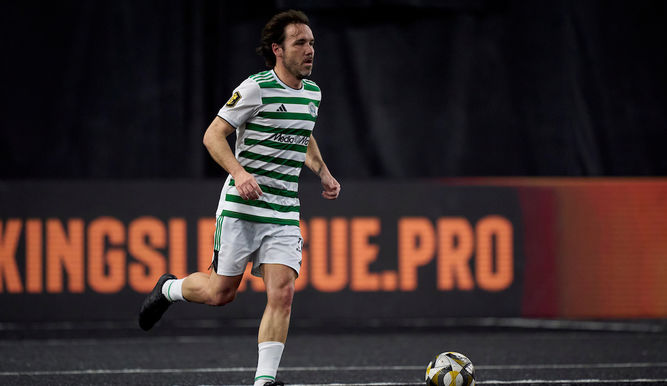 Joan Verdú en un lance del partido