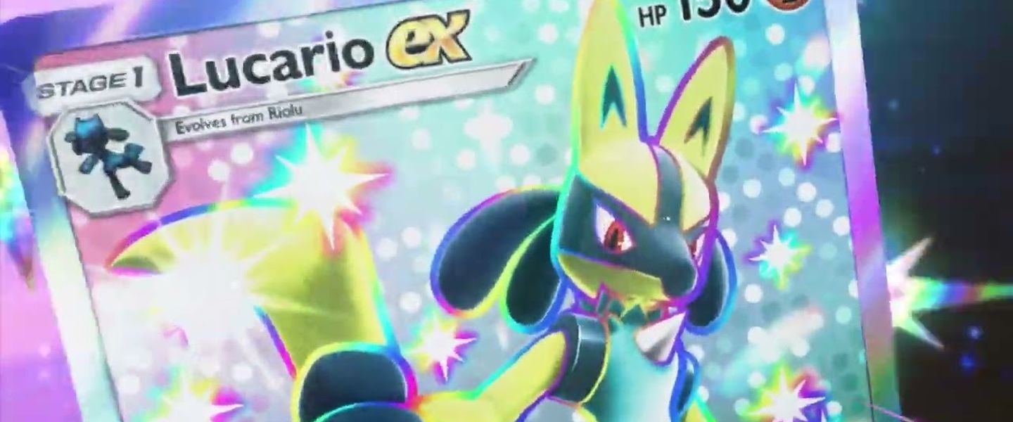 Un ejemplo de carta Shiny en Pokémon TCG Pocket