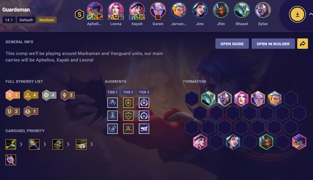 Aphelios carry con Tiradores