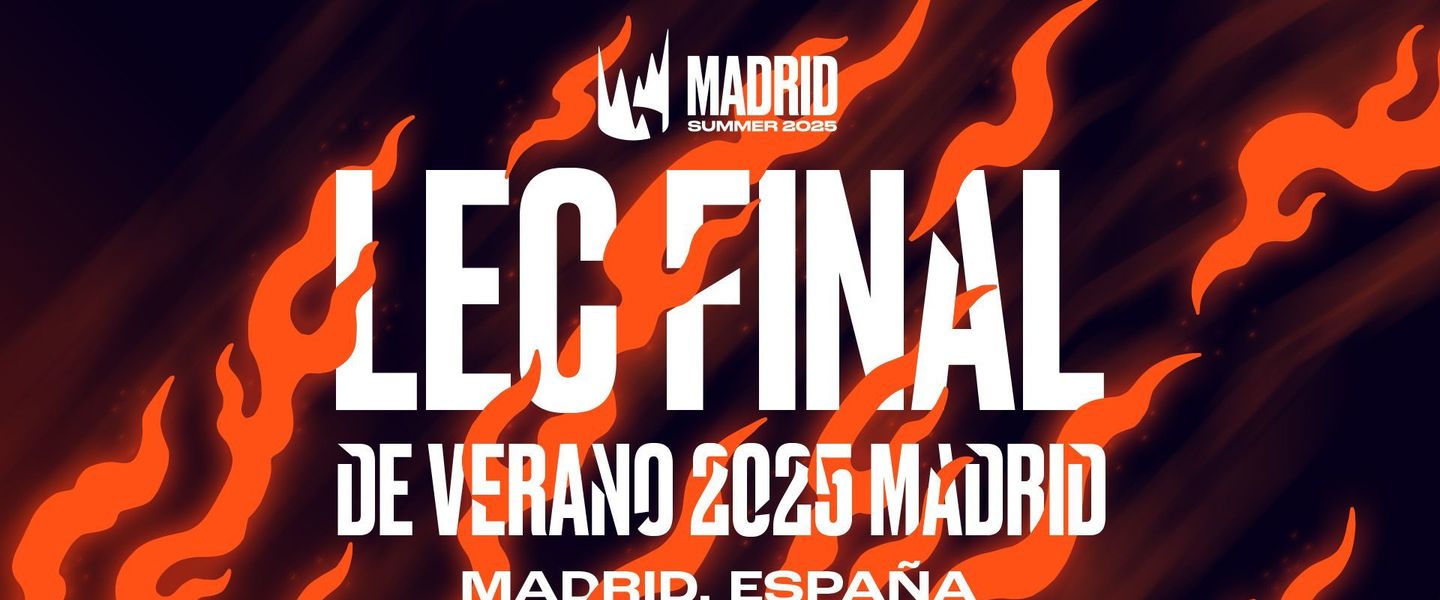 Cartel de entradas de las finales LEC 2025 en Madrid