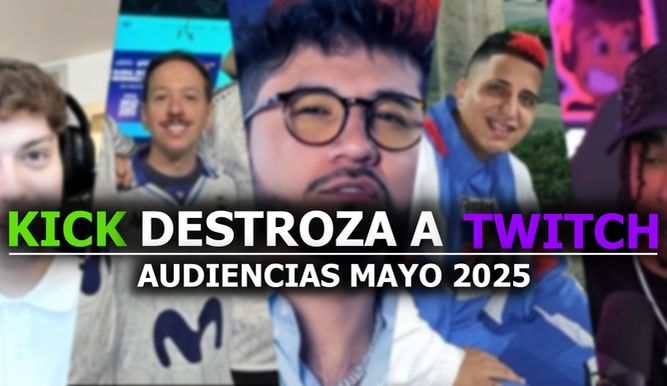 Los streamers más populares de mayo 2025: Kick vuelve a destrozar a Twitch