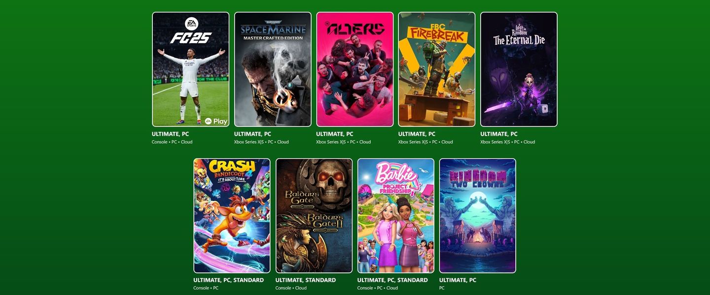 Primera oleada de juegos de Game Pass en junio
