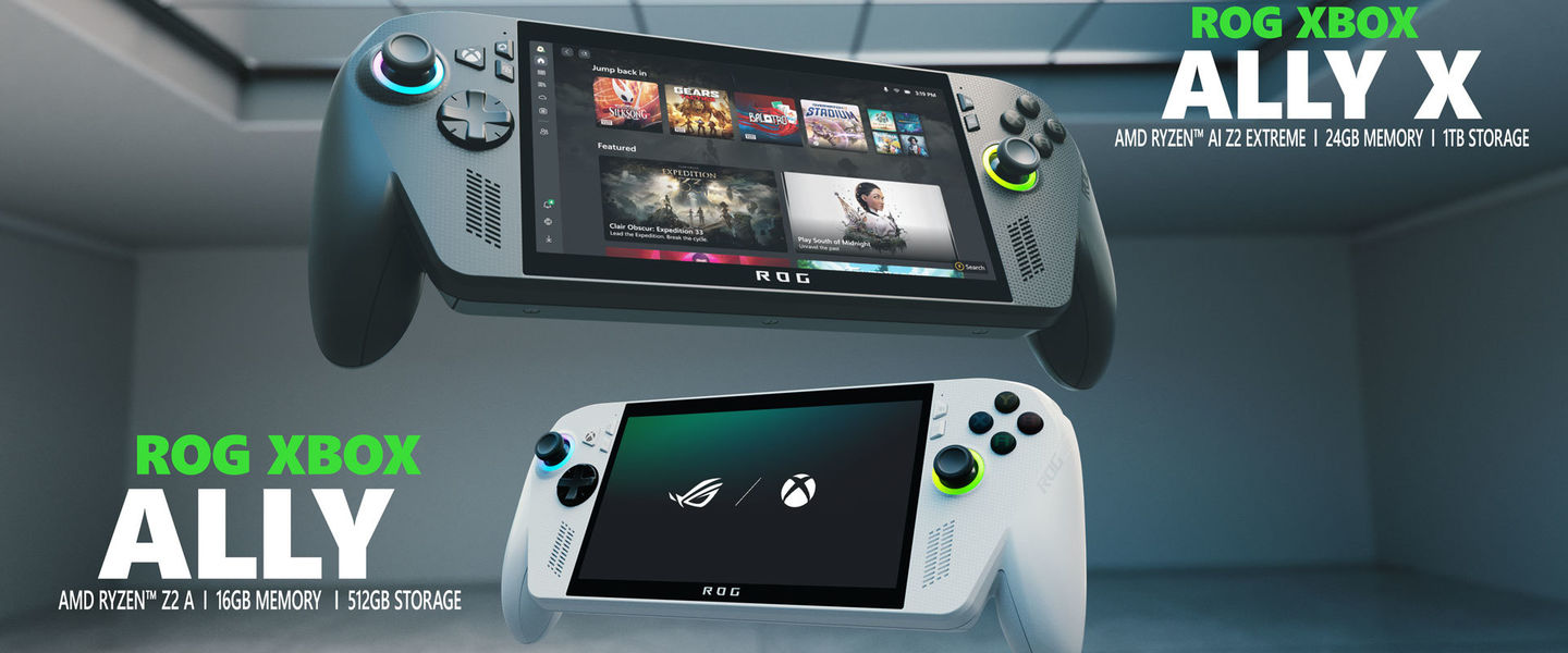 Xbox amplía su gama de dispositivos con dos versiones de ROG Xbox Ally