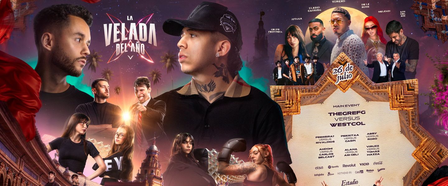 El cartel oficial de la Velada 5 con todos los artistas y protagonistas de los combates