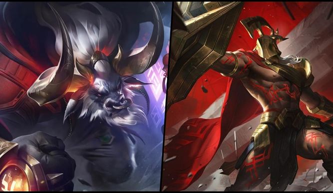 Dos de los objetivos claros de los nerfs en este parche 15.15: Alistar y Pantheon